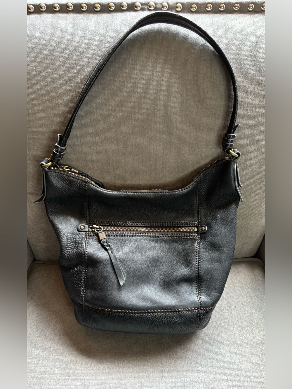 The Sak Sequoia Leather Hobo Bag - Black GUC *see description for QC*